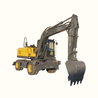 2200rpm κυλιεισμένος μίνι εκσκαφέας ροδών κάδων εκσκαφέων με τη μηχανή της Cummins