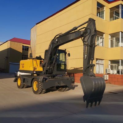 2200rpm κυλιεισμένος μίνι εκσκαφέας ροδών κάδων εκσκαφέων με τη μηχανή της Cummins