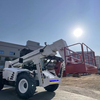 Ομαλό όμορφο Forklift δικράνων μορφής τηλεσκοπικό με τους ανυψωτικούς γάντζους