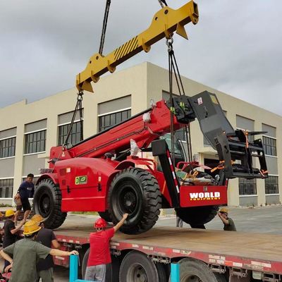Διπλό Forklift χειριστών αντλιών τηλεσκοπικό