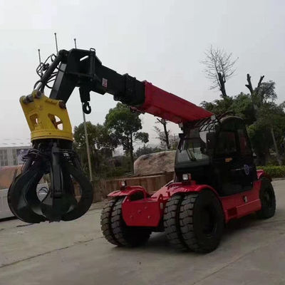 10ton τηλεσκοπικό γερανών Drive ροδών φορτωτών μίνι μπροστινό χαμηλού θορύβου