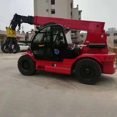 10ton τηλεσκοπικό γερανών Drive ροδών φορτωτών μίνι μπροστινό χαμηλού θορύβου