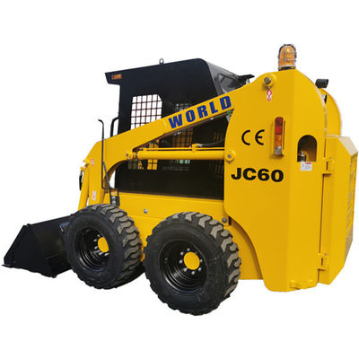 Κίτρινο χρώμα φορτωτών ολισθήσεων 4WD Kubota με την πολυ σύνδεση λειτουργίας