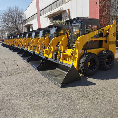 Κίτρινο χρώμα φορτωτών ολισθήσεων 4WD Kubota με την πολυ σύνδεση λειτουργίας