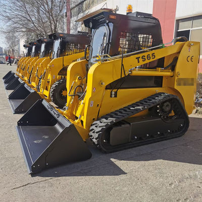 Κίτρινο χρώμα φορτωτών ολισθήσεων 4WD Kubota με την πολυ σύνδεση λειτουργίας