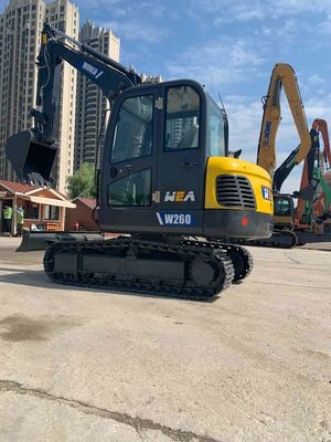 Μίνι Backhoe εκσκαφέων αντιολισθητικών αλυσίδων κάδος 0,2 Cbm ίσος στη KOMATSU PC60