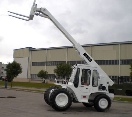 Τροφοδοτημένο μηχανή Telehandler με τους ελέγχους πηδαλίων