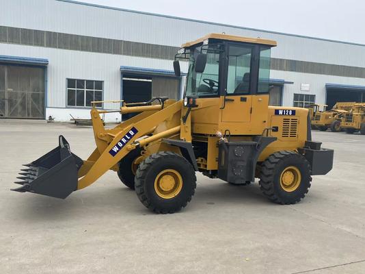 Μπροστινός φορτωτής W120 Βάρος λειτουργίας 2 τόνων για γεωργία λατομείο κάδος 0,6 m3 0,8 m3