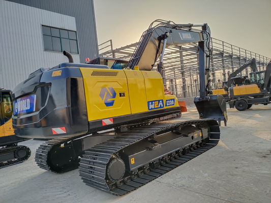 Υδραυλικός εκσκαφέας 1cbm αντιολισθητικών αλυσίδων μηχανών της Cummins 22 τόνοι 911m μέγιστες σκάβοντας δημοτικές εργασίες ακτίνας