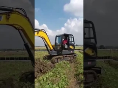 2200kw μίνι αντιολισθητικών αλυσίδων μίνι εκσκαφέας μικροϋπολογιστών χρώματος εκσκαφέων κίτρινος